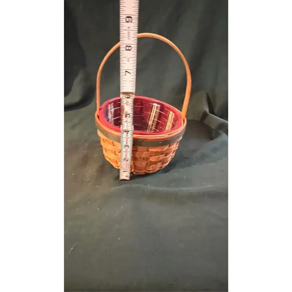 LONGABERGER HANDMADE BASKET EASTER PLEASE SEE PHOTOS FOR MEASUREMENTS EUC